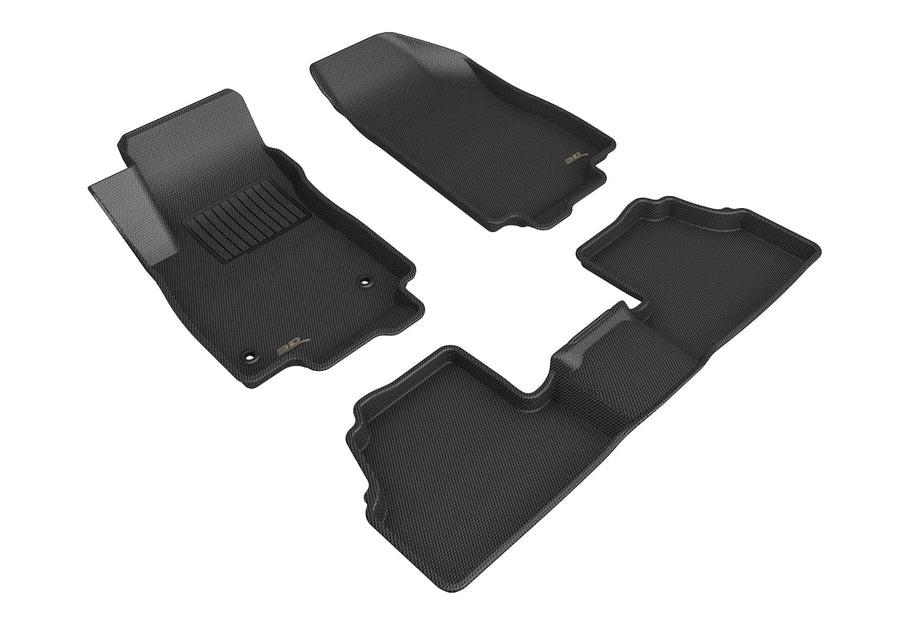 Custom Fit 3D MAXpider Kagu Floor Mat (Black) Compatible with Chevrolet Trax 2014-2022 - Full Set
