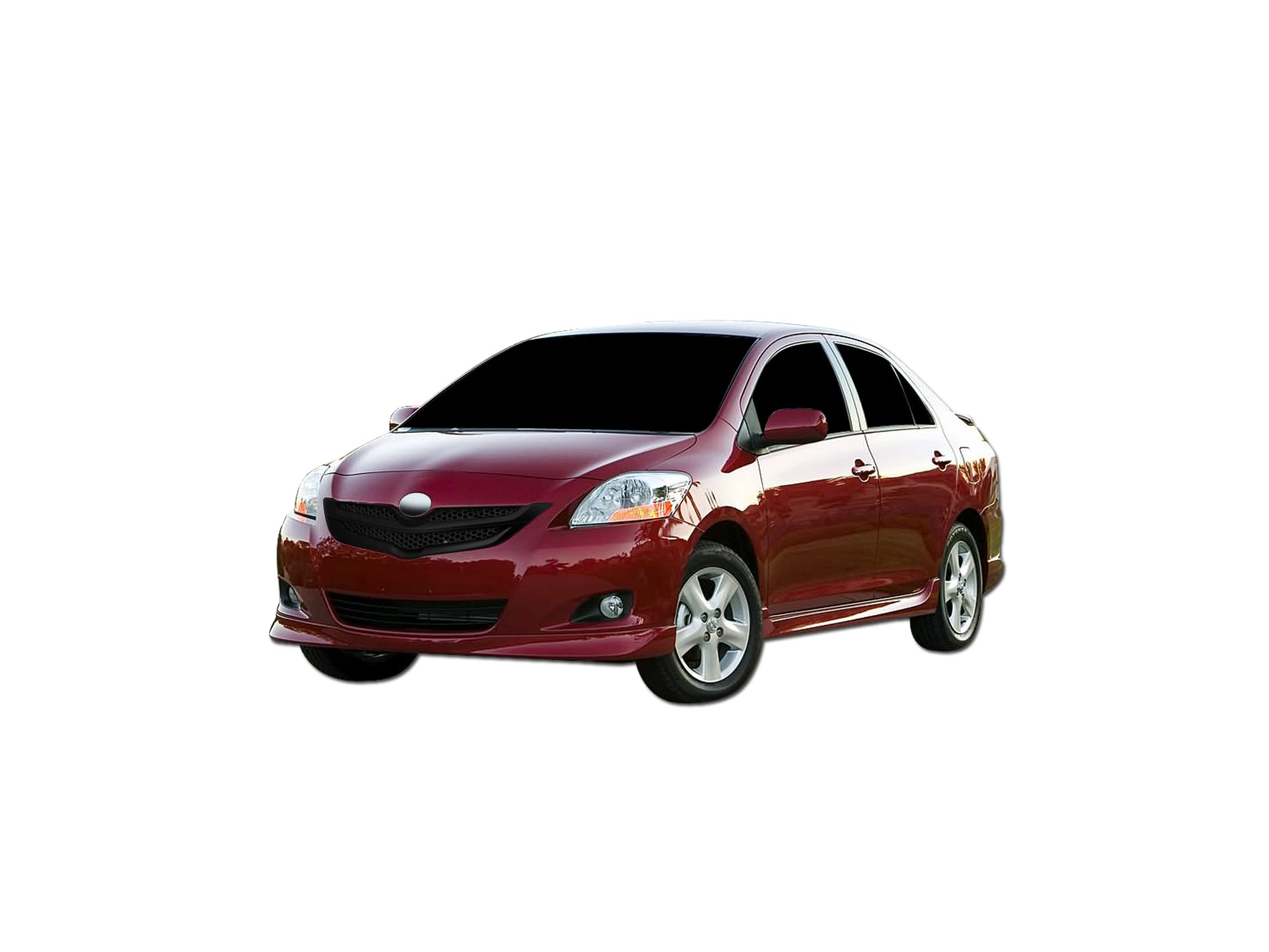 OE Honeycomb Mesh Style Armordillo USA Front Hood Grille - Matte Black Fits 2006-2011 Toyota Yaris Sedan