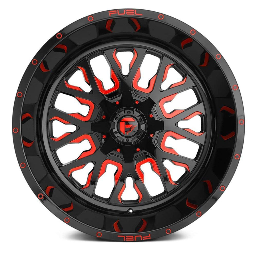 D612 Fuel Offroad Stroke Black Wheel tpms (24 x 14. inches /6 x 135 mm, -75 mm Offset)