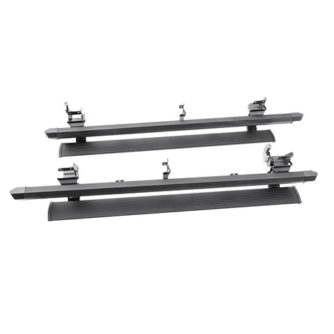 AMP Research PowerStepXL RealTruck | Fits 2010 Dodge RAM 2500/3500 Mega Cab; 2011 - 2017 RAM 2500/3500 Mega Cab | 77168-01A | Rust Proof Aluminum Retractable Electric Steps with LED Step Lights