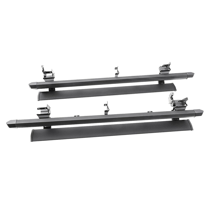 AMP Research PowerStepXL | Fits 2019 - 2021 Chevrolet Silverado & GMC Sierra 1500 | Rust Proof Aluminum Retractable Electric Steps with LED Step Lights | 77254-01A