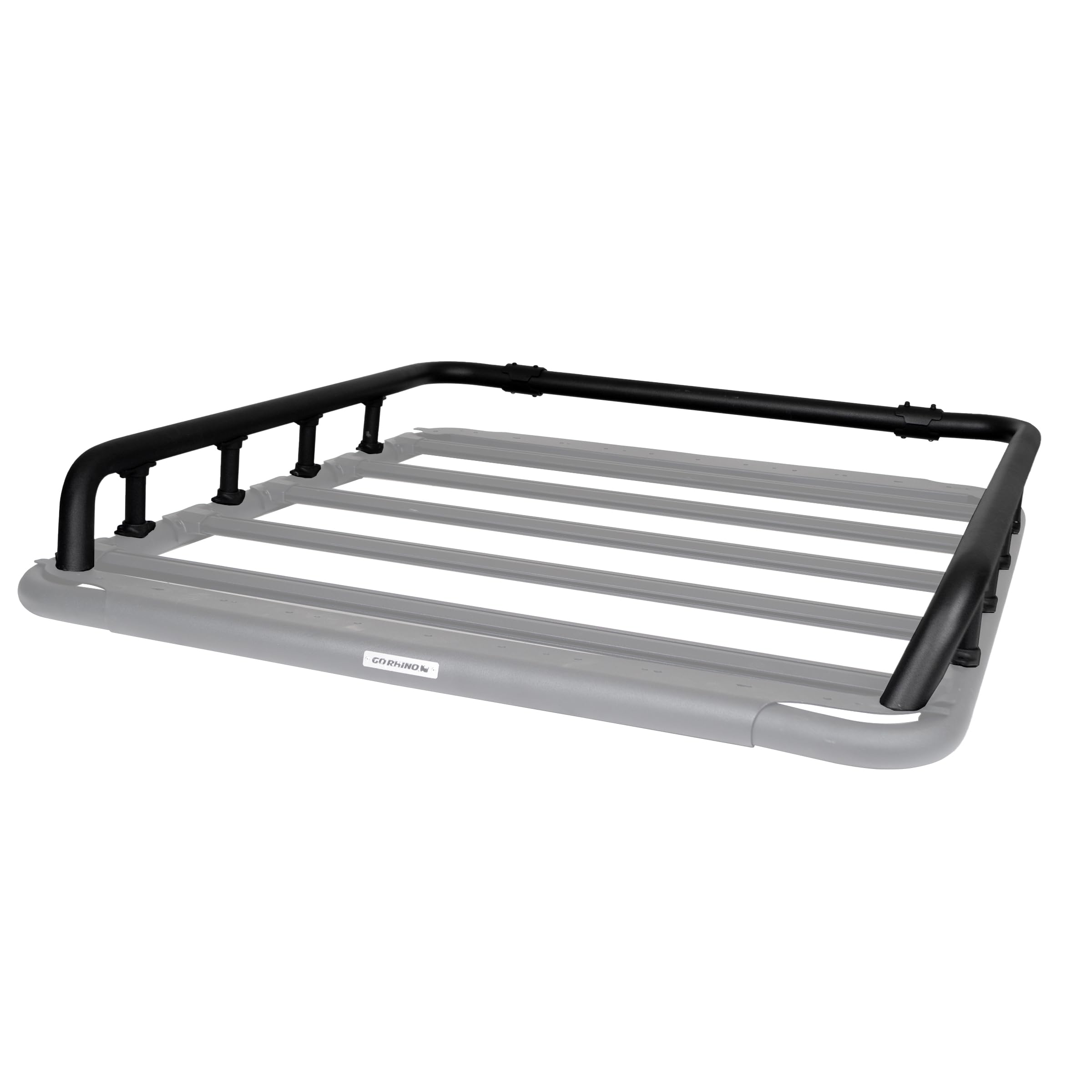 Go Rhino Tri-Rail Kit SRM500 | Aluminum, Textured Black | 5935052T | Fits Go Rhino 55" SRM500 Roof Racks