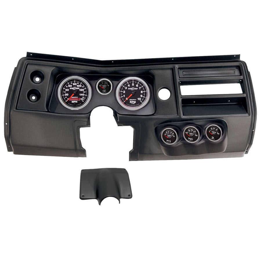 AutoMeter Dash Kit Direct Fit, (5" X2, 2 1/16" X4), Chevy Chevelle No Vent 68, Sport-Comp Ii (2903-12)