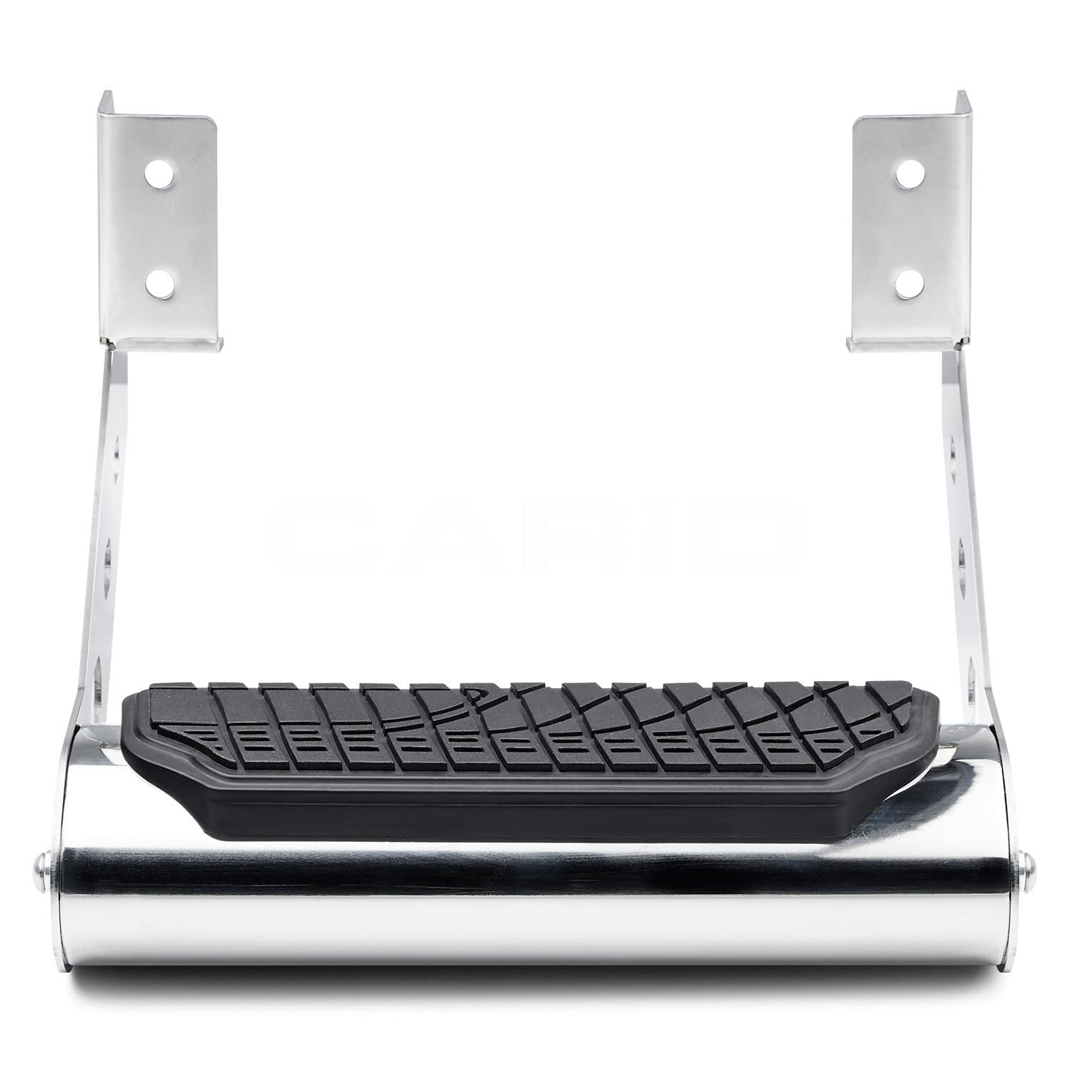 Steelcraft Universal Side Drop Step 4 in. Wide Round Tube Polished Stainless Steel Side Drop Step