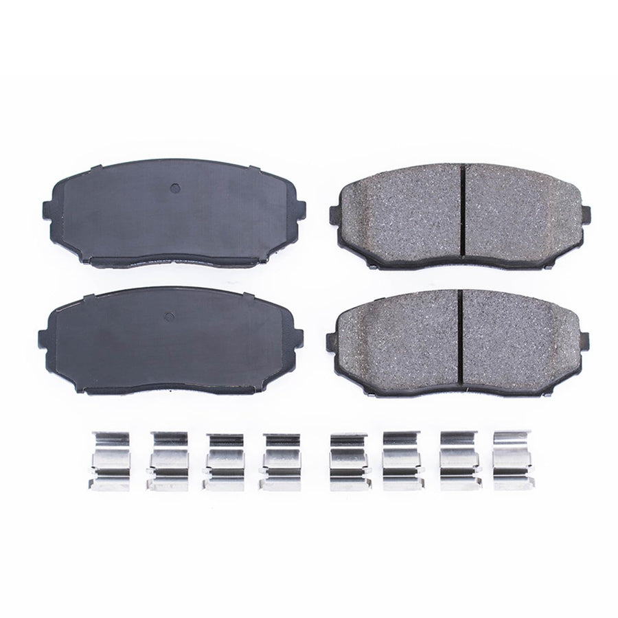 Z17 Power Stop 17-1258 Front Ceramic Brake Pads with Hardware