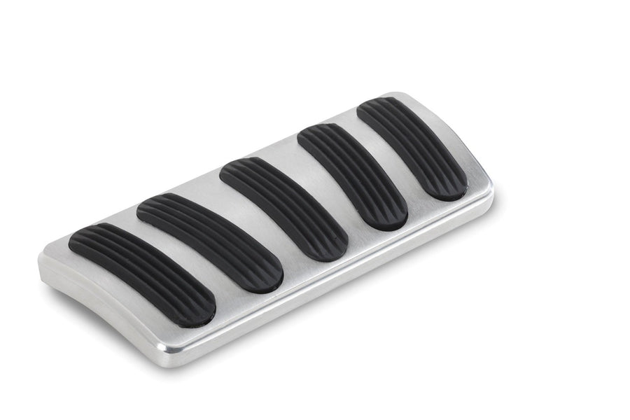 Billet Aluminum Curved Automatic Brake Pad with Rubber Lokar BAG-6135