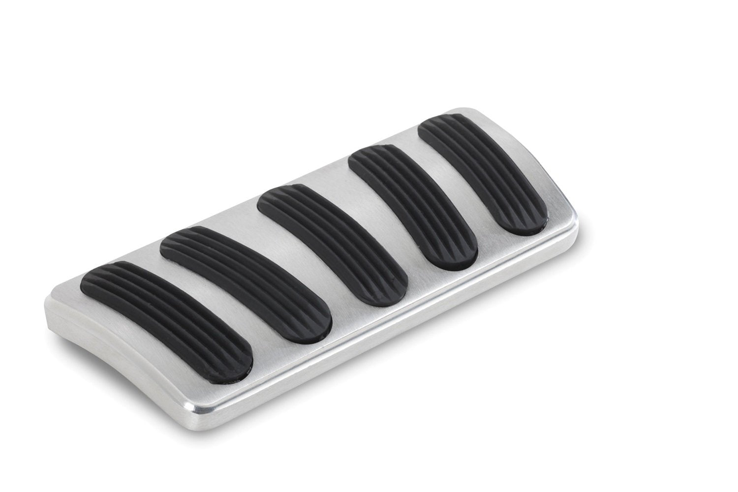 Billet Aluminum Curved Automatic Brake Pad Lokar with Rubber
