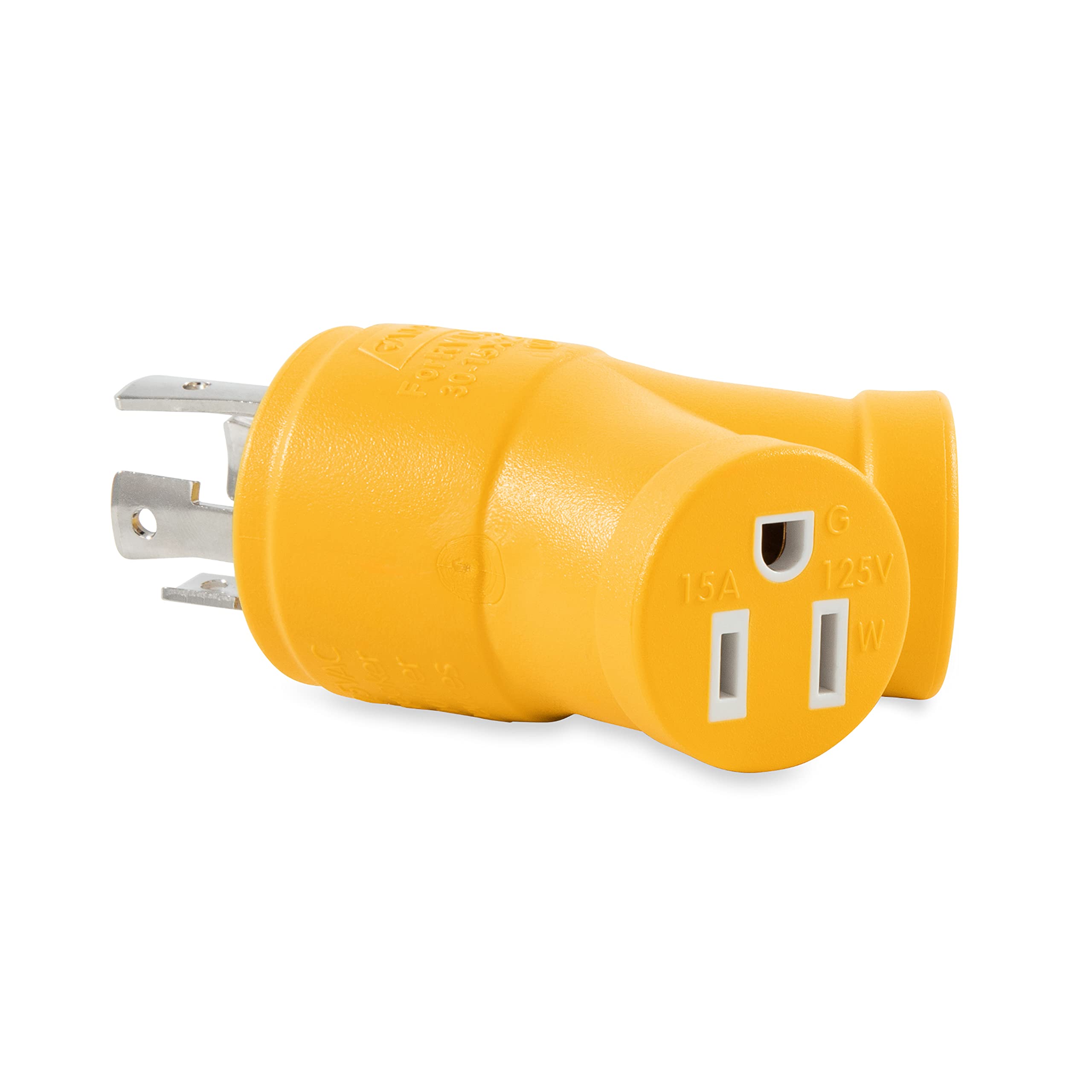 PowerGrip Camco 55438 (30M/2 x 15F) 4-Prong Generator Adapter