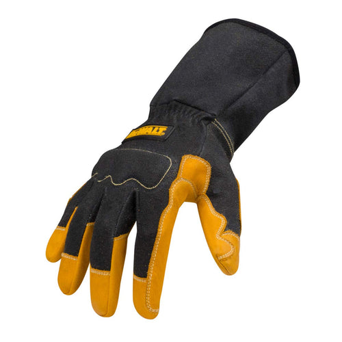 Dewalt Fabricator's Premium Gloves for Welding/Metal Fabrication, Gauntlet-Style Cuff, Large