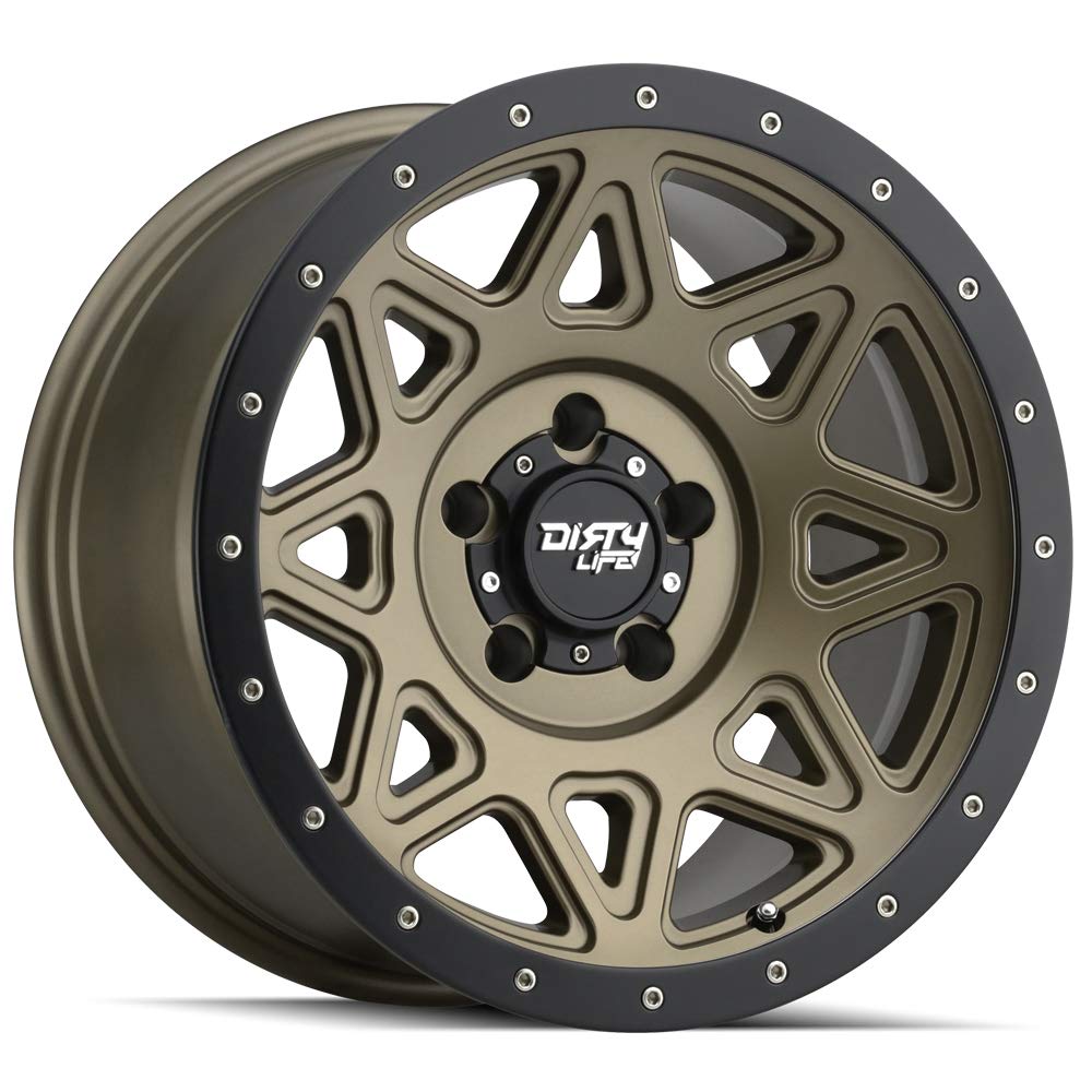 18x9 THEORY, Bolt Pattern: 6x5.5/, Offset: 0, MATTE GOLD W/SIMULATED RING, set of 1
