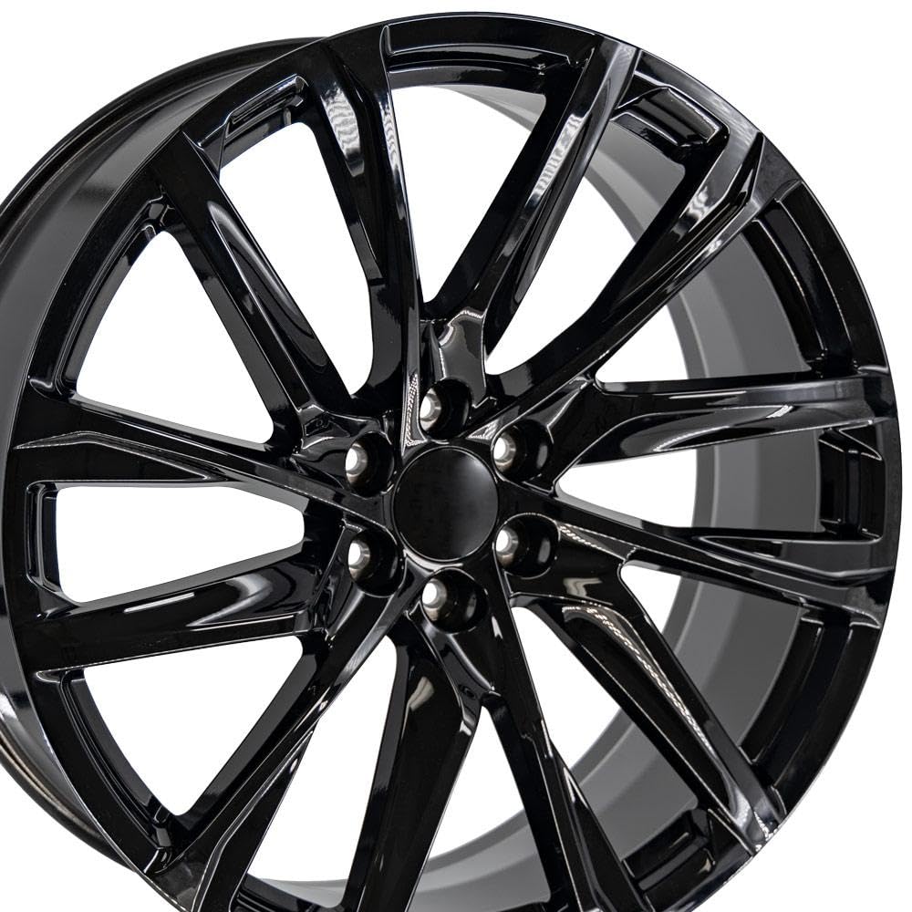 26 Inch OE Wheels Rim Fits Escalade Style CA90 6x139.7 26x10 Gloss Black - Hollander 4875 (1)