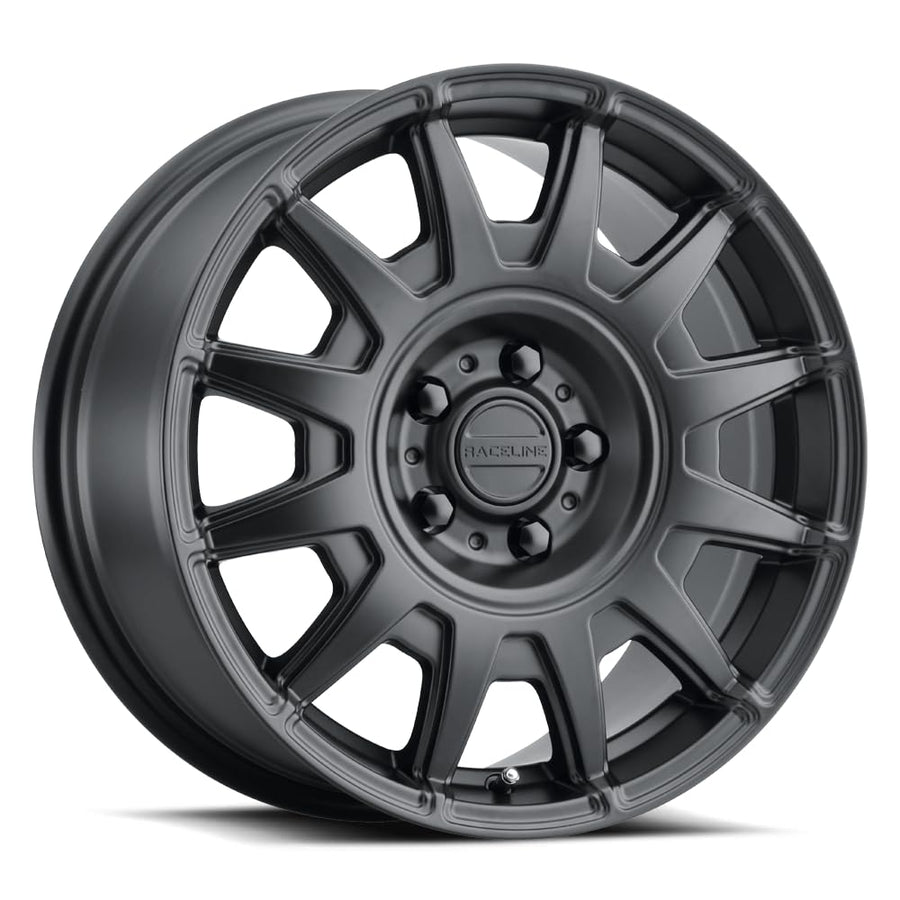Aero 401 Raceline Wheels Satin Black Wheel (18 x 8. inches /5 x 100 mm, 40 mm Offset)