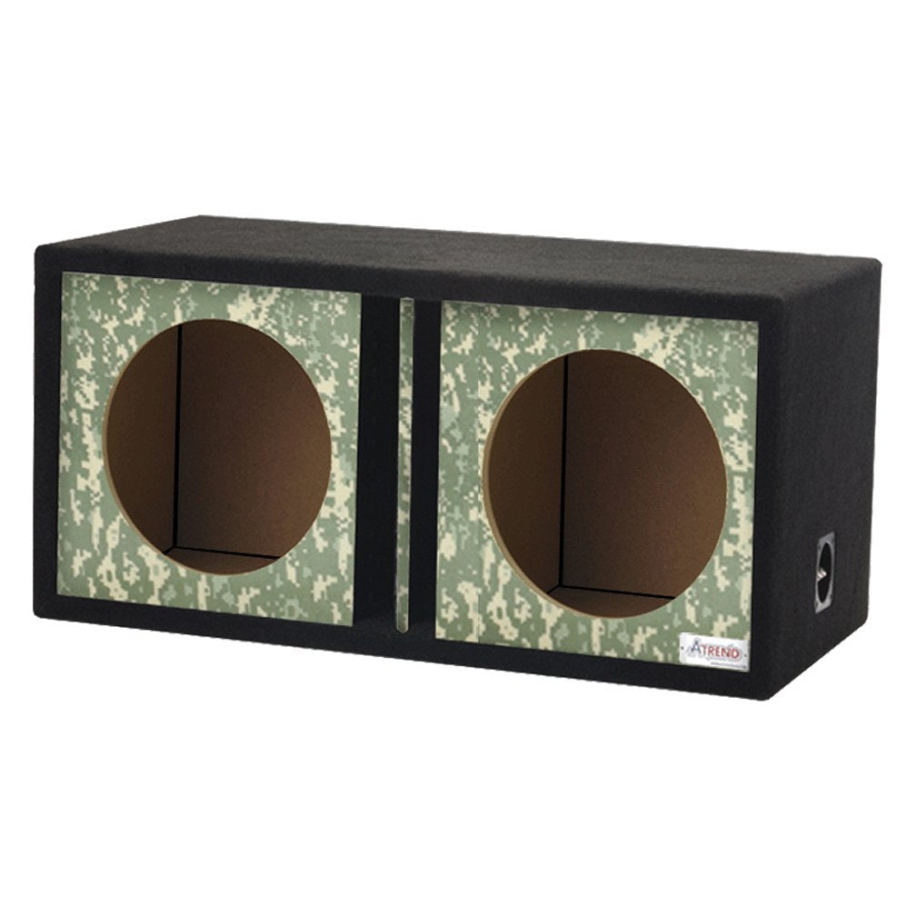 Atrend 12DVR-Desert Digi Camo GFX Series Dual Vented Divided Chamber 12" Subwoofer Enclosure