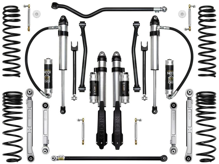 2.5" Lift, ICON Stage 8 Suspension System, Billet UCA, Compatible with 2020-Up Gladiator, K22108