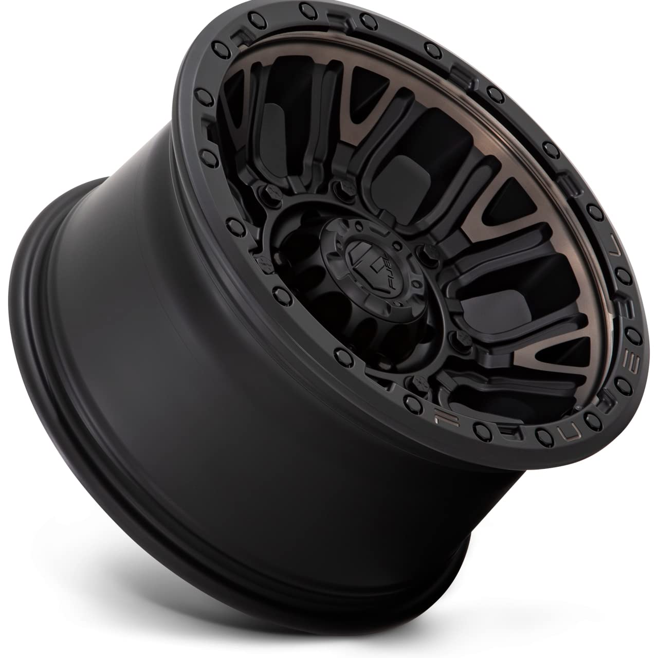 D824 TRACTION FUEL OFF-ROAD 20X9, 8X6.5, 5.04, 1mm MATTE BLACK WITH DOUBLE DARK TINT - D82420908250