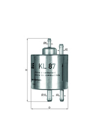 Fuel Filter MAHLE KL 87