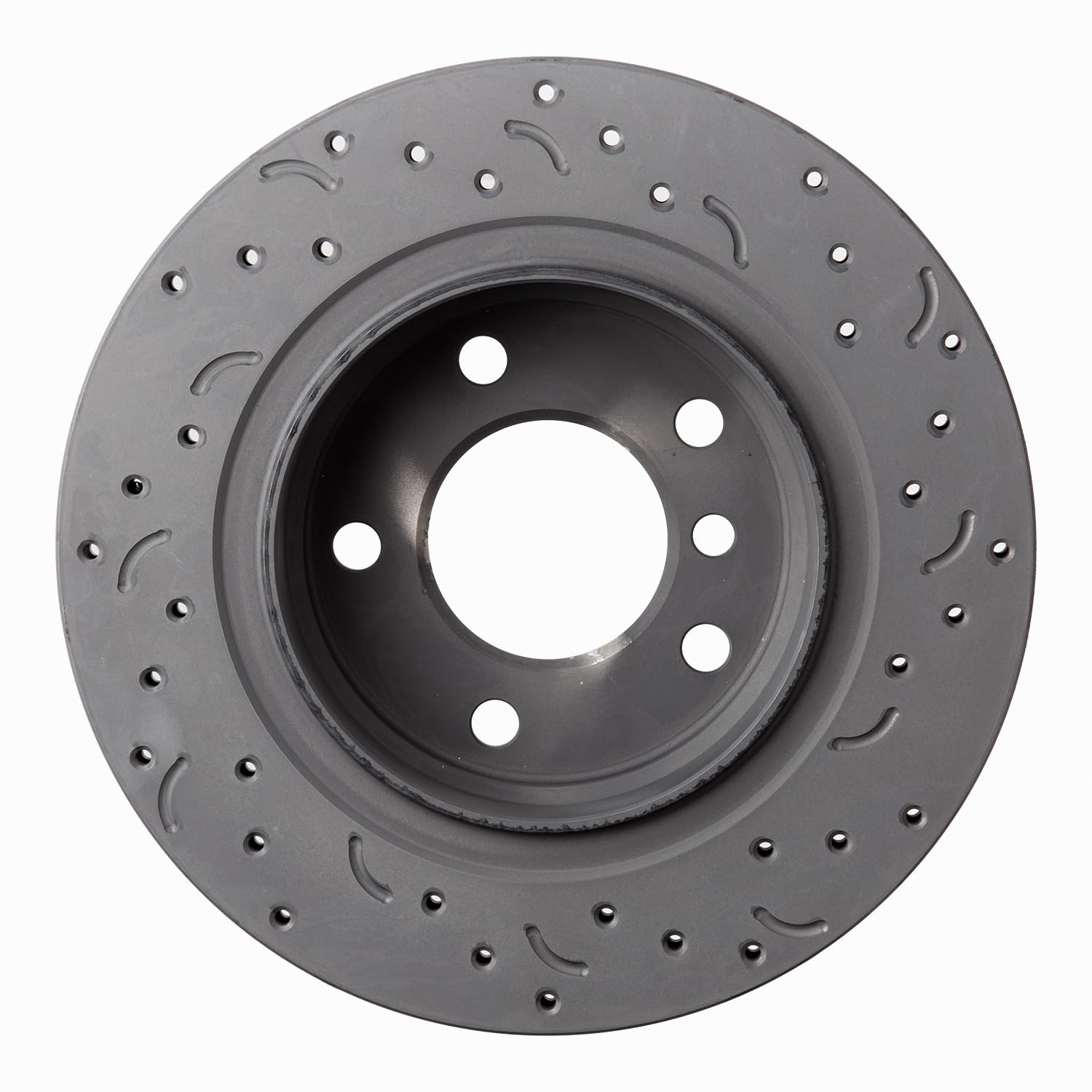 Talon Cross-Drilled and Slotted Vented Rotor, Hawk Performance Brakes, 11.57 in. Diameter, 2.34 in. Height