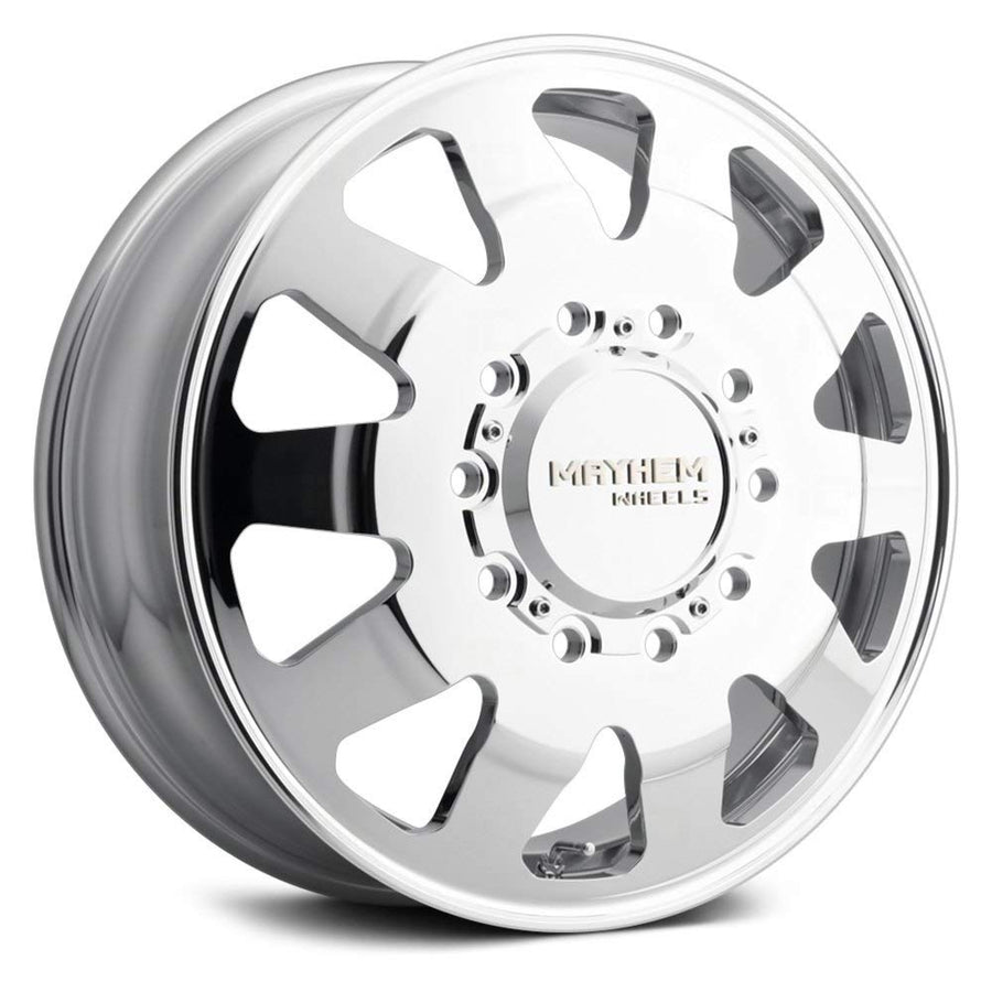 Challenger Mayhem 8181 Forged Polish 22X8.25 10-225 169mm 170.1mm Wheel with Painted (22 x 8.25 inches /10 x 225 mm, 169 mm Offset)