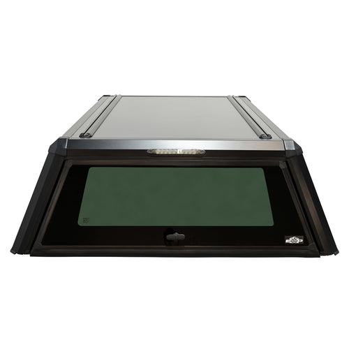 Westin 16-15505 Truck Cap EXP with Solid Front Glass fits 2023-2026 Frontier 6'1" Bed Matte Black