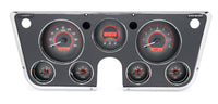 Dakota Digital VHX System 1967-73 Chevy Truck, Carbon Fiber Face - Red Display