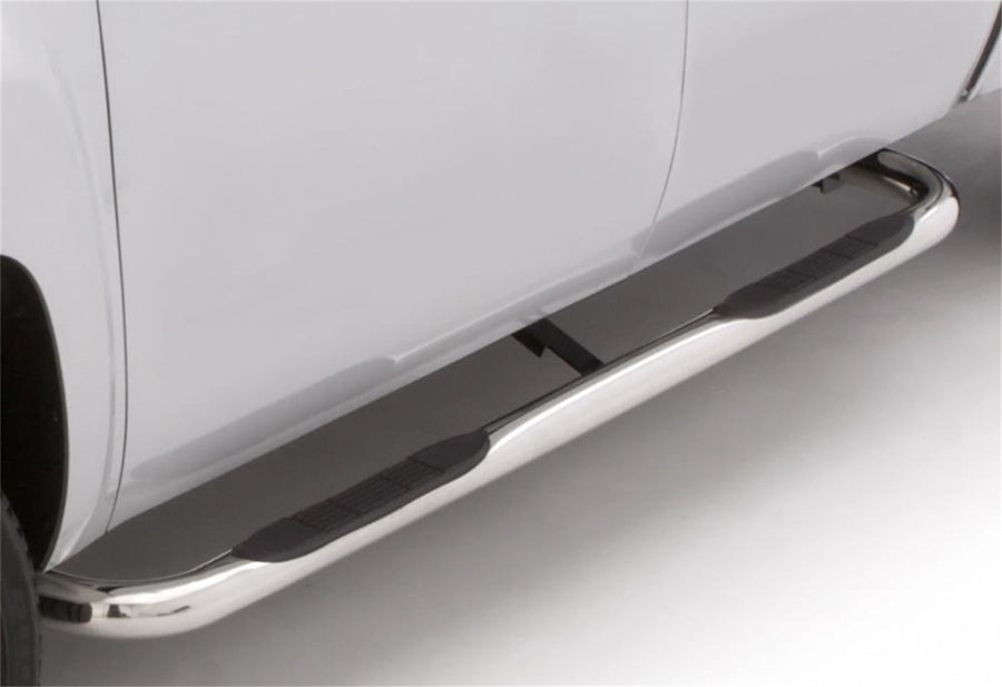 Lund 3" Round Polished Stainless Steel Bent Nerf Bars for 2019 Silverado 1500 Crew Cab