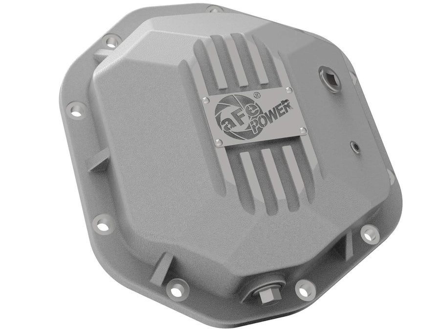 aFe POWER Rear Differential Cover Street Series Raw w/Machined Fins - #46-71110A - Jeep Wrangler (TJ/JK) 97-18