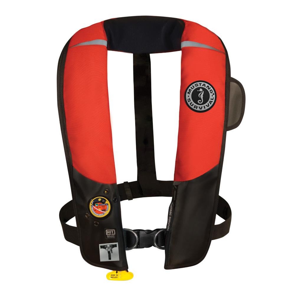 HIT Mustang Inflatable Automatic PFD w/Harness - Red/Black