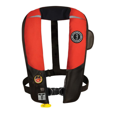 HIT Mustang Inflatable Automatic PFD w/Harness - Red/Black
