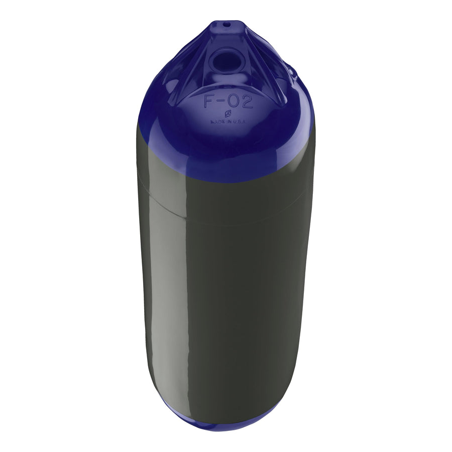 F-02 Standard Polyform Boat Fender - Graphite Blue Ropehold
