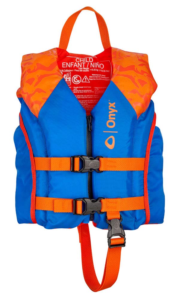 All Adventure ONYX Child Paddle & Water Sports Life Jacket, Orange