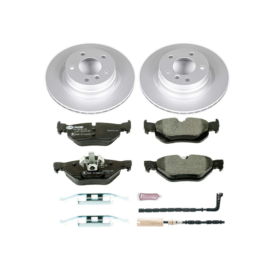 Rear Power Stop ESK044 Brake Kit Euro-Stop BMW and 1 Rear Sensor Wire For BMW 325i 2006, BMW 328i 2007-2010 [Model Specific]