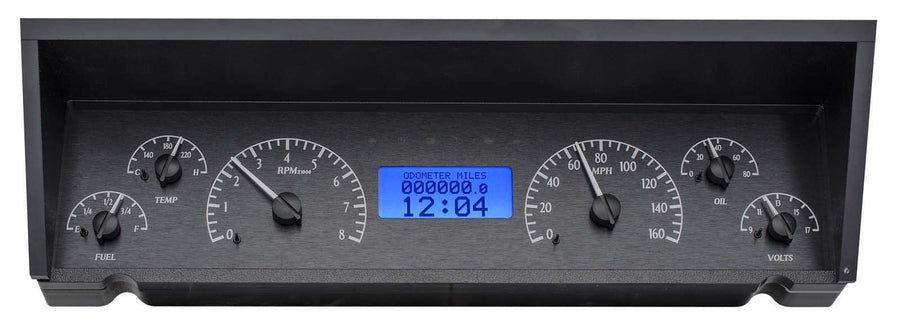 Dakota Digital VHX Analog Dash System 77 - 90 Chevy Impala / Caprice Black Alloy Blue VHX-77C-CAP-K-B