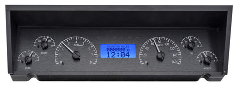Dakota Digital VHX Analog Dash System 77 - 90 Chevy Impala / Caprice Black Alloy Blue VHX-77C-CAP-K-B