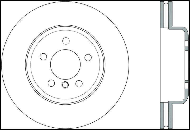 Sport Slotted Brake Rotor StopTech; Front Left 126.34124SL