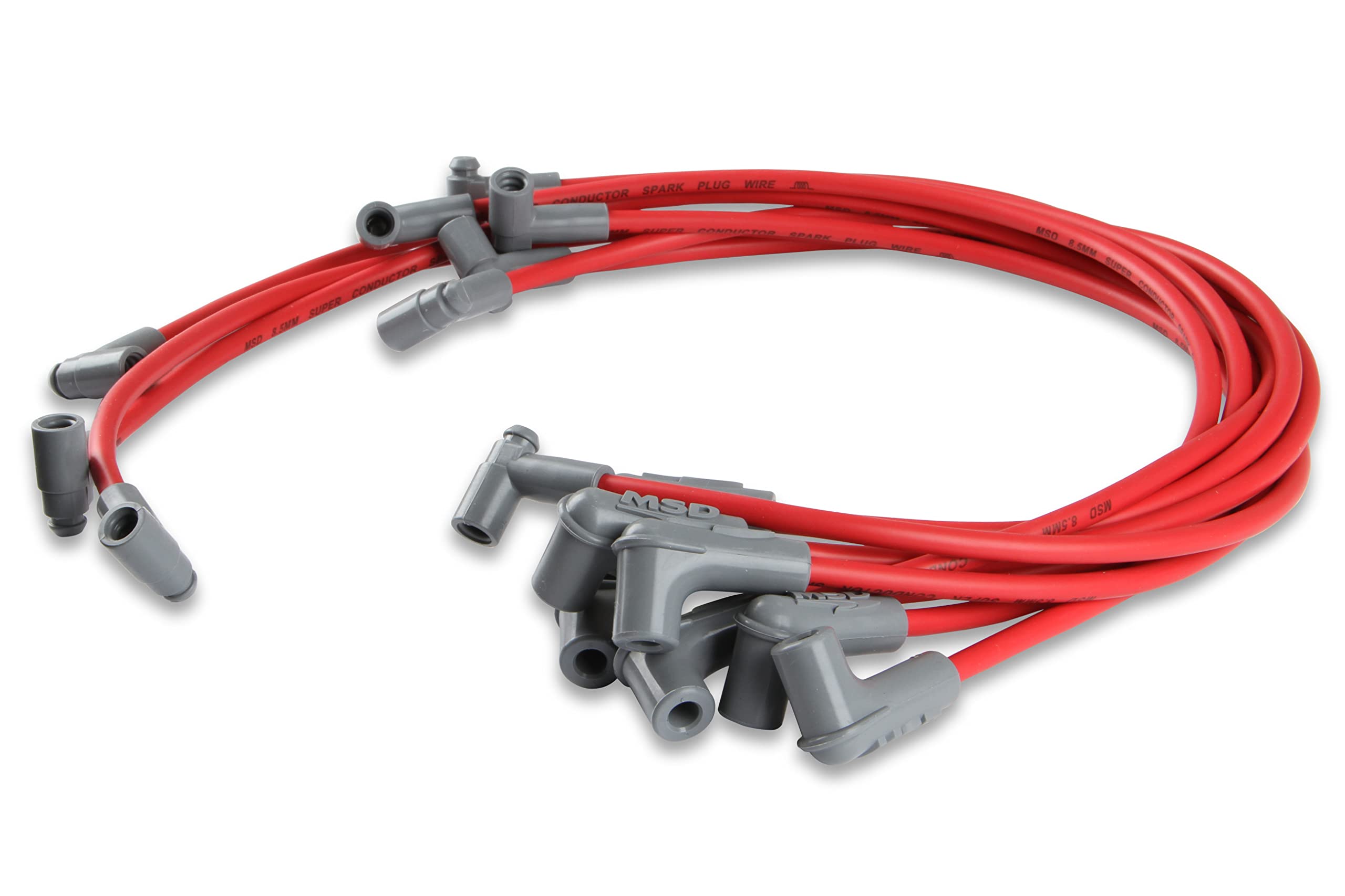 Super Conductor MSD 31359 Spark Plug Wire Set Red