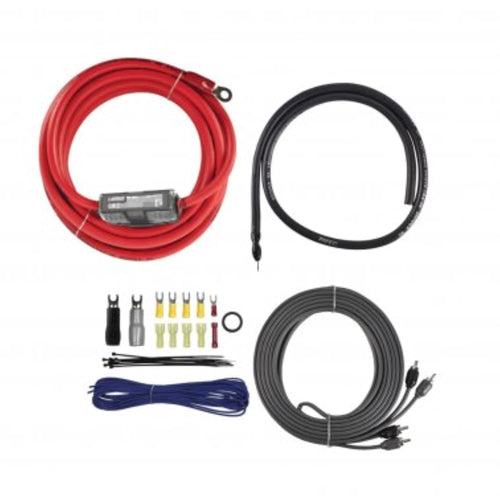 4-Gauge T-Spec V8-AK4 v8 Series 1,500-Watt Amp Installation Kit with RCA Cables