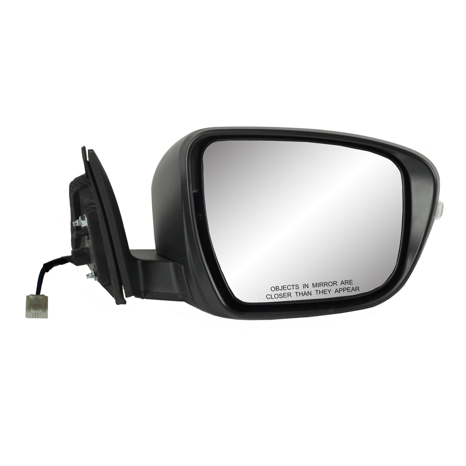 Heated Passenger Side Mirror for Nissan Rogue US built, Japan Built, Korea built, includes Hybrid, Black