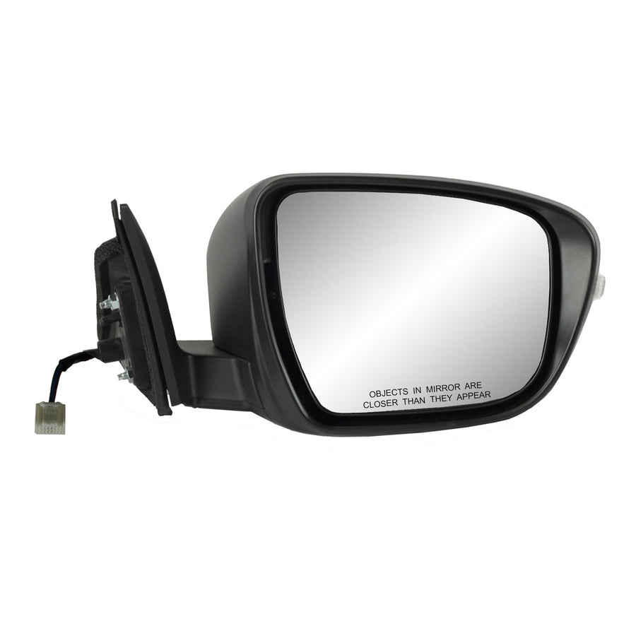 Heated Passenger Side Mirror for Nissan Rogue US built, Japan Built, Korea built, includes Hybrid, Black