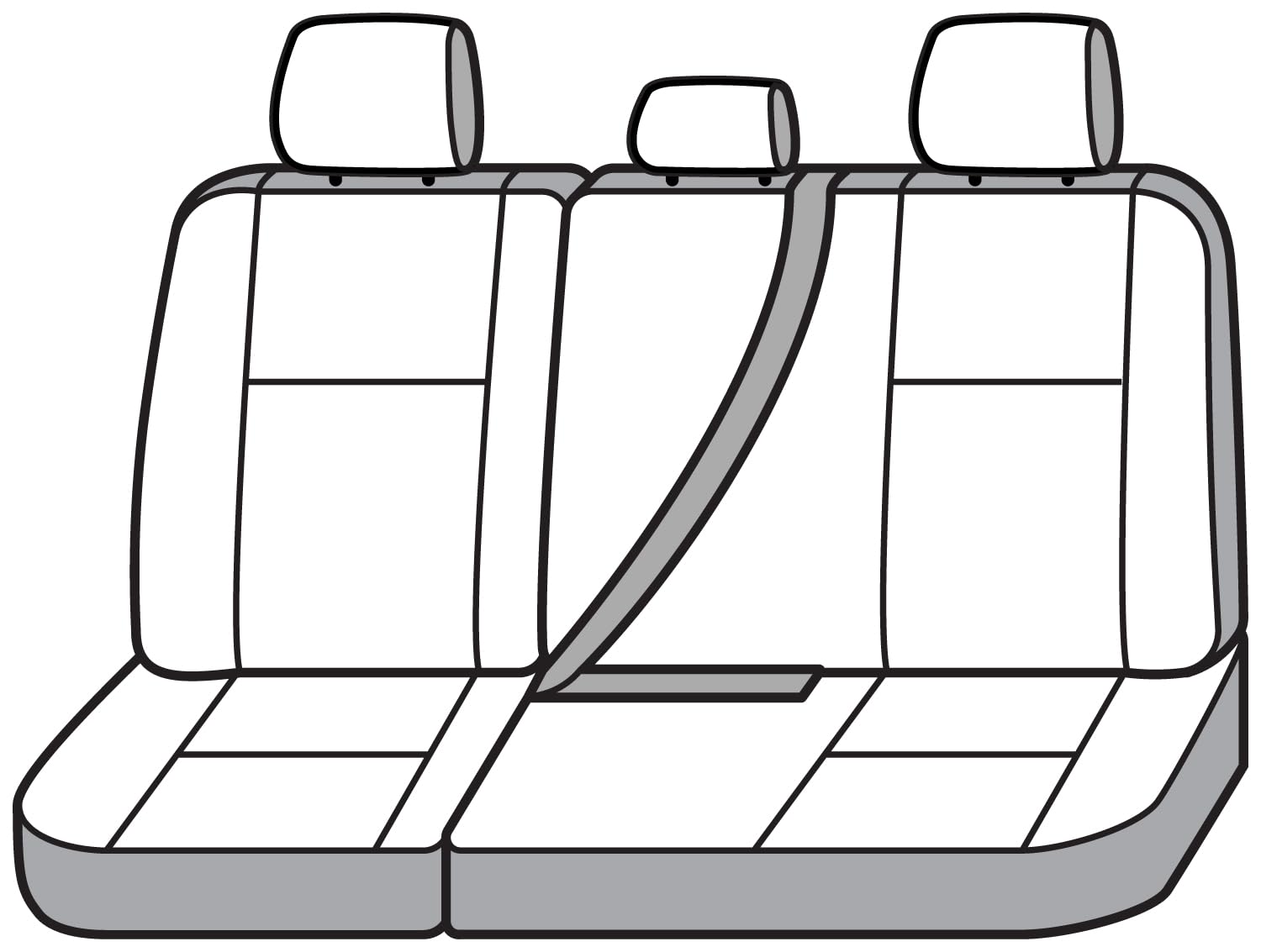 Charcoal Polycotton Seat Saver Custom Seat Covers