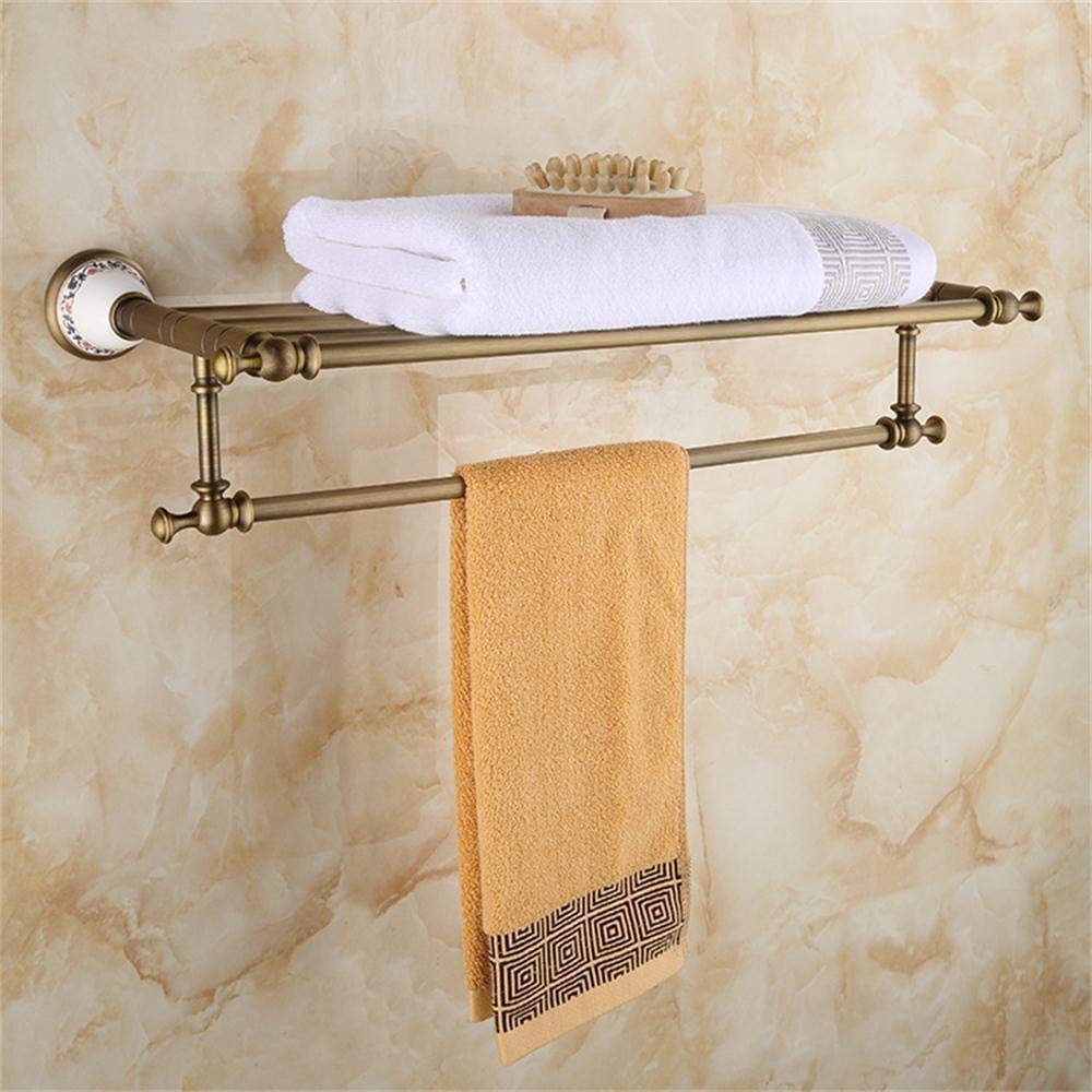 Blue And White Antique Porcelain Towel Rack, Ceramic Base, Brushed Process, Bathroom Shelves Bathroom Shelf