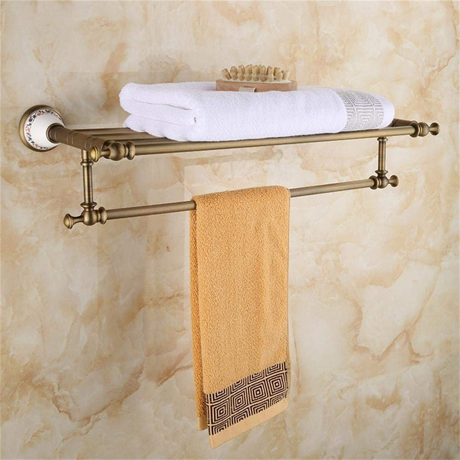Blue And White Antique Porcelain Towel Rack, Ceramic Base, Brushed Process, Bathroom Shelves Bathroom Shelf