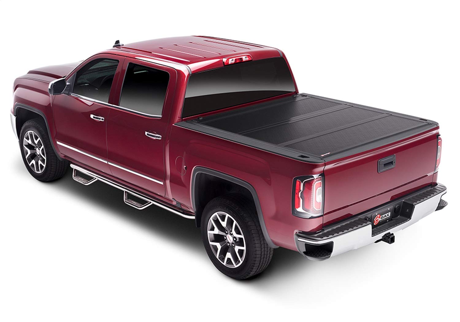 BAK BAKFlip FiberMax Hard Folding Truck Bed Tonneau Cover | 1126227RB | Fits 2019 - 2026 Dodge Ram 1500 With 5' 7" Ram Box Bed (66.75")
