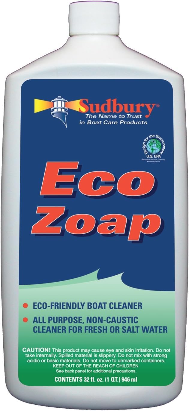 Eco Zoap Sudbury, Boat Cleaner Soap, Multi-Purpose Boat Soap, Essential Boat Accessories, 32 oz.