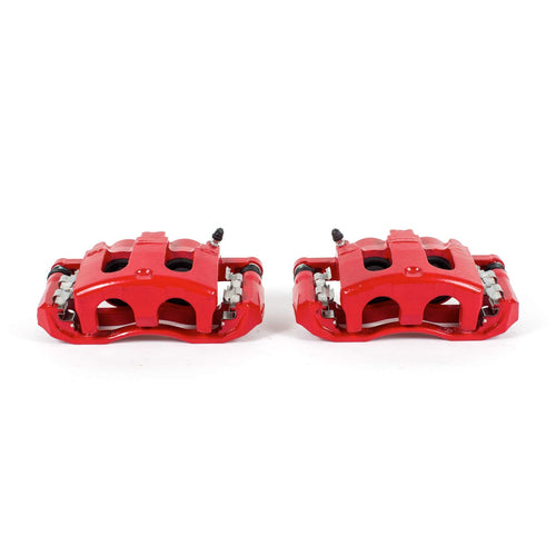 Power Stop S4994 Front Pair of High-Temp Red Powder Coated Calipers For Ford Explorer 2006-2010, Ford Explorer Sport Trac 2007-2010, Mercury Mountaineer 2006-2010 [Model Specific]