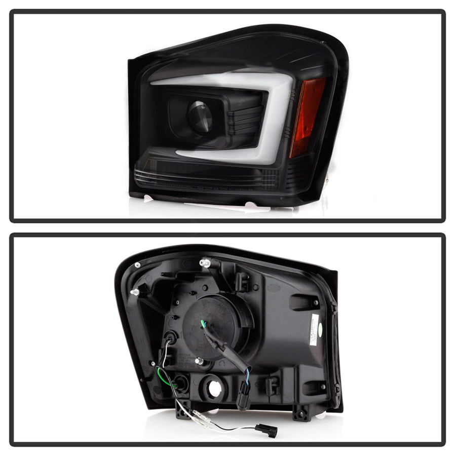 Spyder Auto 5086600 Dodge Durango 2004 - 2006 Projector Headlights - Low Beam-H7(Included) ; High Beam-H7(Included) ; Signal-3557(Included) - Black