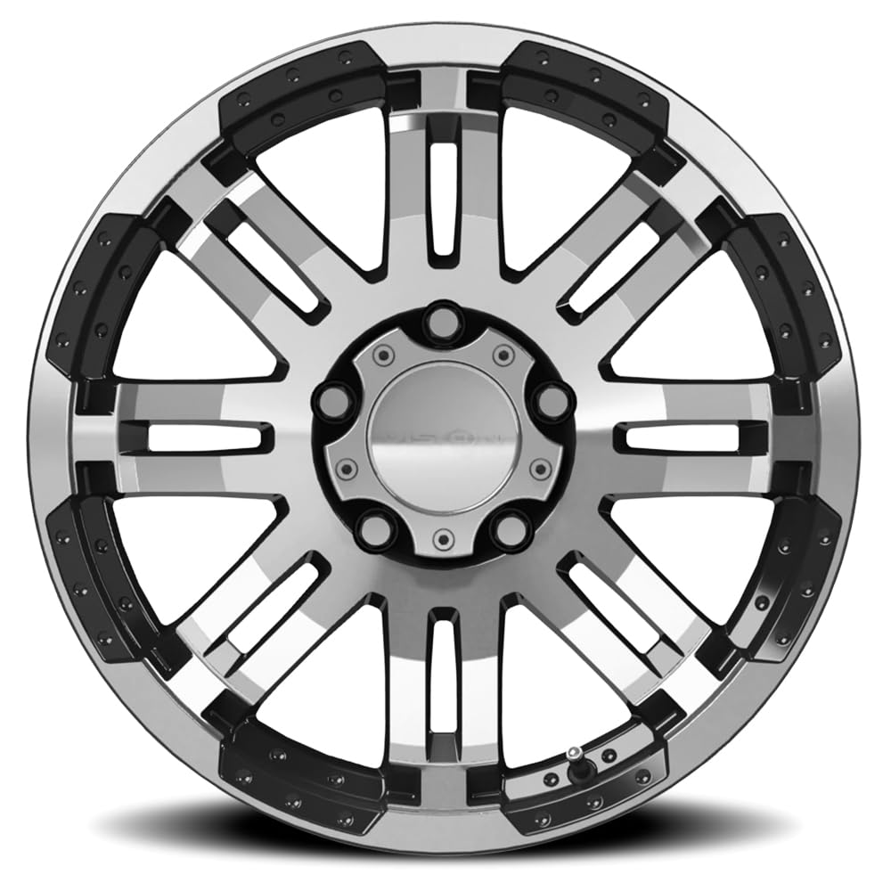Warrior Vision 375 Gloss Black Machined Face Wheel (17x8.5"/5x135mm)