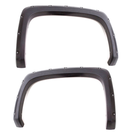 Lund Elite Series RX128TB Rivet Style Black Fender Flare (Textured Finish, Rear Set), 1 Pack