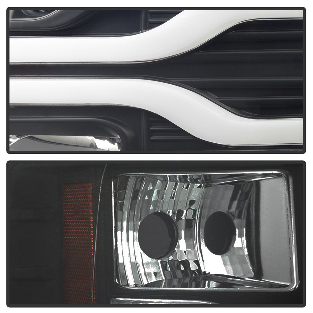 Chevy Silverado 1500 07-13 / 2500HD/3500HD 07-14 Spyder Auto 5083609 Version 3 Projector Headlights - LED DRL - Black
