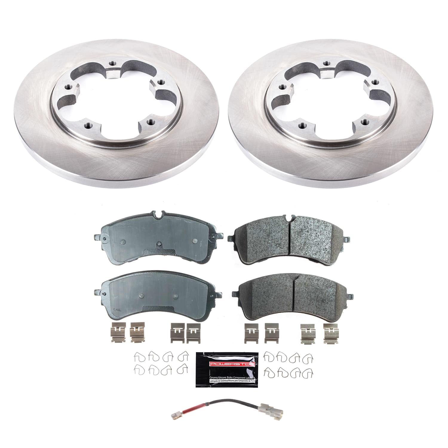 Power Stop KOE9054 Rear Brake Pads and Rotors Stock Replacement Brake Kit Autospecialty