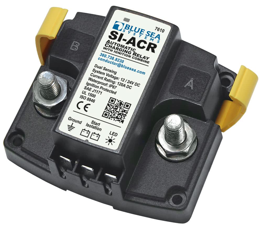 7610-BSS Blue Sea - Solenoid SI Series 120A 12/24V ACR (10EA)